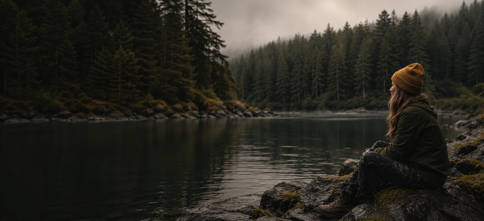 A river running through the forest