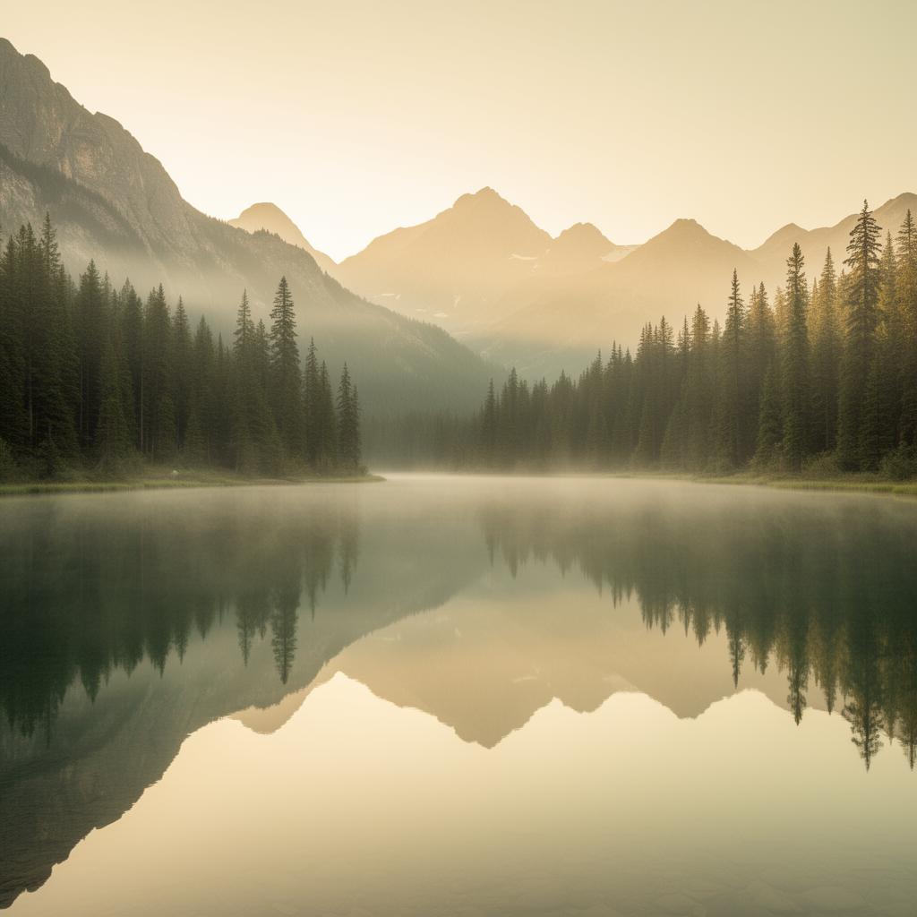 A mountain lake